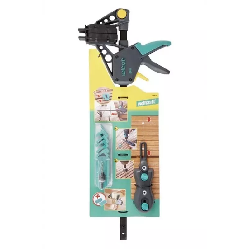 Abrazadera de viga wolfcraft GmbH set para construcción de terrazas