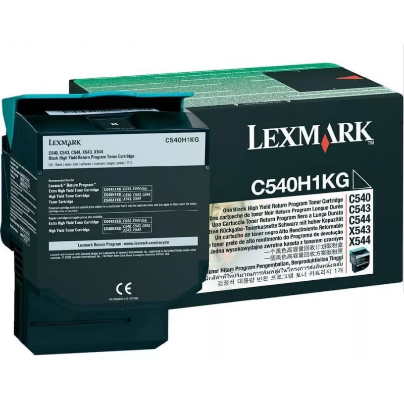 Tóner Lexmark HY negro LCCP C540 2500 páginas
