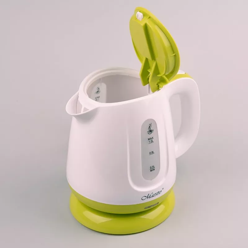 Hervidor de agua Feel-Maestro MR013, verde, 1 L, 1100 W, verde, blanco