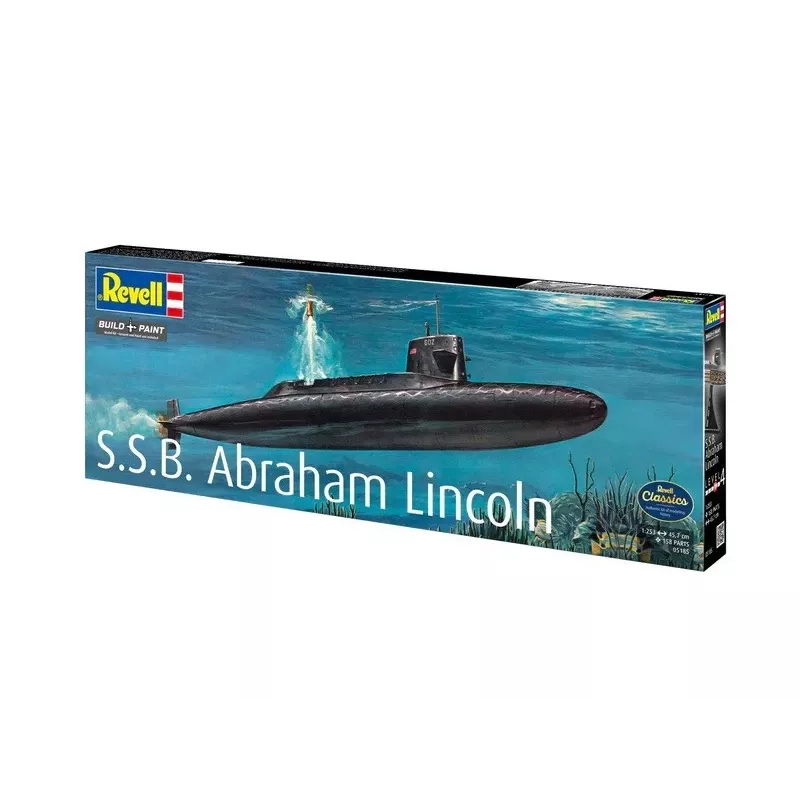 Maqueta de barco de plástico REVELL S.S.B. Abraham Lincoln escala 1/253 kit
