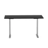 Mesa regulable en altura Up Up Bjorn Gris, tablero L Negro