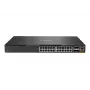 HPE - Serie Aruba - Aruba 6300F - Switch - L3 - gestionado - 24 x 10/100/1000 + 4 x 1 Gigabit / 10 Gigabit / 25 Gigabit / 50 Gigabit SFP56 (Uplink / Stacking) frontal y lateral a posterior