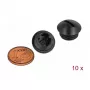 Tapa para tubos DeLOCK 60229 negro nailon