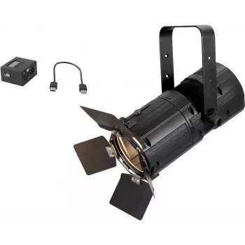 Foco Fresnel EUROLITE PFR-50 WW interfaz DMX, blanco cálido, control DMX