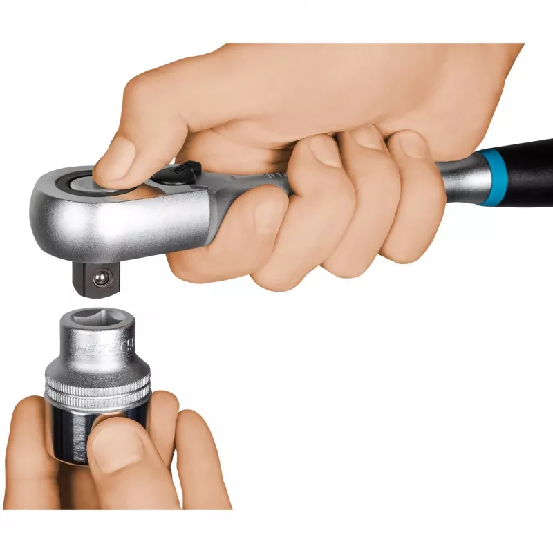 HiPer carraca de cambio de diente fino 916HPS, 1/2 (negro/azul, ángulo de accionamiento 4°, bloqueo de seguridad)