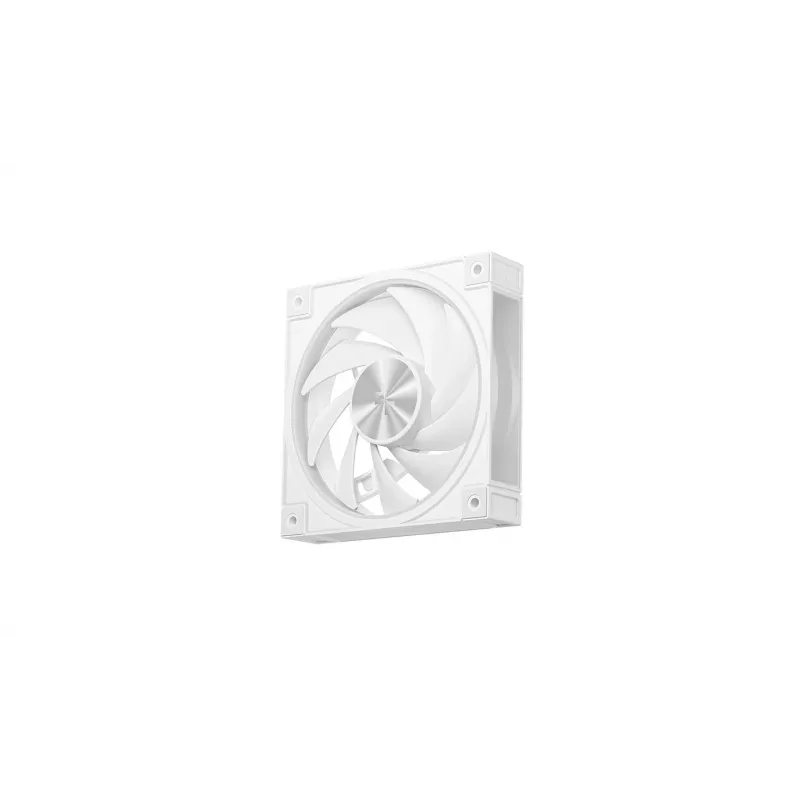 Caja de PC DeepCool CG580 4F V2 Midi Tower Blanca — ATX, cristal templado, 3 ventiladores laterales de 120 mm, soporte para radiador lateral de 360 mm