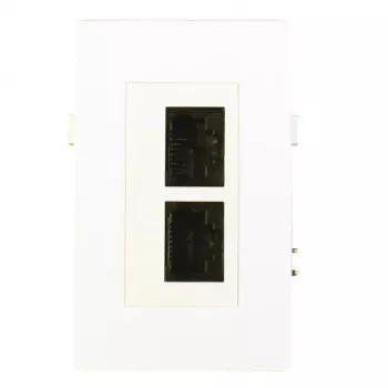 UTP Cat6 2x Módulo LSA Garbot BN4900-DUAL Blanco