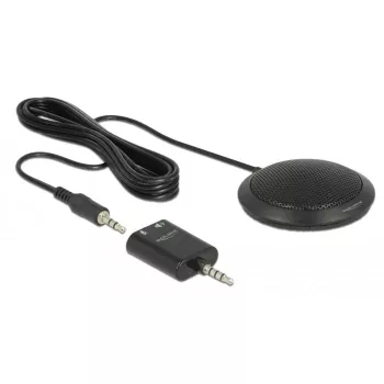 Micrófono de mesa DeLOCK 65873 Negro