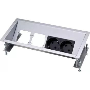 Caja de conexión Type F Kindermann 5301170000 Negro Plata