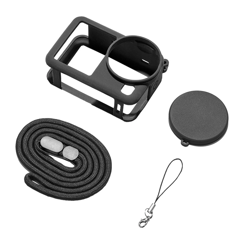 Funda protectora de silicona Puluz con correa para DJI Osmo Action 6