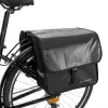 Bolsa doble para bicicleta Wozinsky 28 L negra WBB34BK