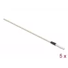 Delock 86781 Bastoncillos de limpieza para fibra óptica, 15 cm, blanco, 5 uds.