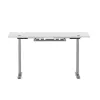 Mesa regulable en altura Up Up Bjorn Gray, tablero L Blanco