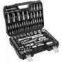 Juego de vasos de carraca YATO YT-38791 — 108 piezas, accionamiento 1/2 inch, incluye carraca, maletín negro
