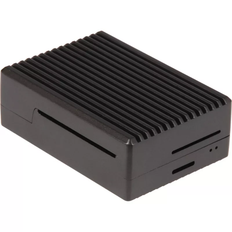 Carcasa de aluminio para Raspberry Pi 4 B (negra (mate))