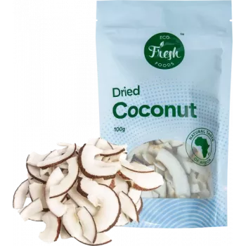 Coco seco Eco fresh foods 100 g – coco rallado seco, paquete de 100 g