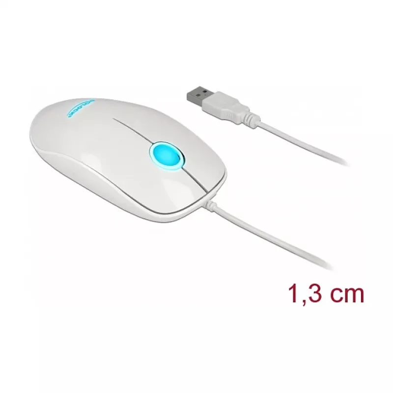 Ratón DeLOCK 12537 USB Type-A óptico 1200 DPI