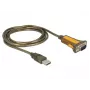 Cable serie DeLOCK 65840 USB Type-A DB-9 1,5 m negro amarillo