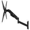 Soporte de pared con resorte de gas para TV MACLEAN MC-784 para televisores de 32–55 pulgadas, inclinación y altura ajustables, carga máx. 21 kg, montaje en pared, negro