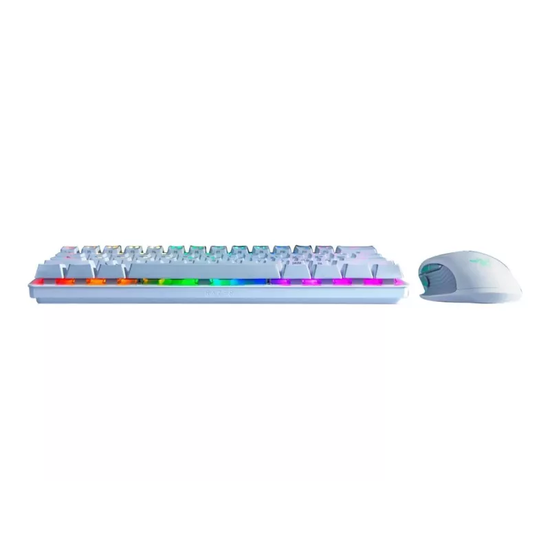 Teclado mecánico gaming Razer Huntsman Mini 60% blanco USB QWERTY US International interruptores ópticos