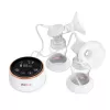 Sacaleches eléctrico doble neno Bella Twin Moon – inalámbrico, bifásico, LCD, biberones de 150 ml, nácar