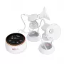 Sacaleches eléctrico doble neno Bella Twin Moon – inalámbrico, bifásico, LCD, biberones de 150 ml, nácar