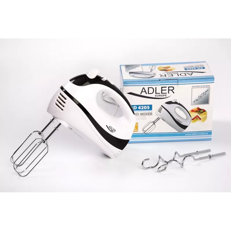 Batidora de mano Adler AD 4205 negra, blanca 300 W