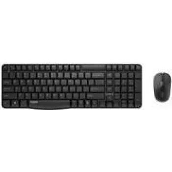 Conjunto de teclado y ratón Rapoo X1800S Office RF Wireless QWERTZ alemán negro
