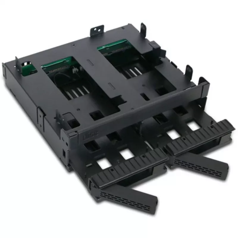 ICY Dock ExpressCage MB732SPO-B - caja para unidades de almacenamiento - 2.5 (6,4 cm) - 13,30cm (5,25) a 2 x 2.5 y 13,30cm (5,25) Slim Line / 13,30cm (5,