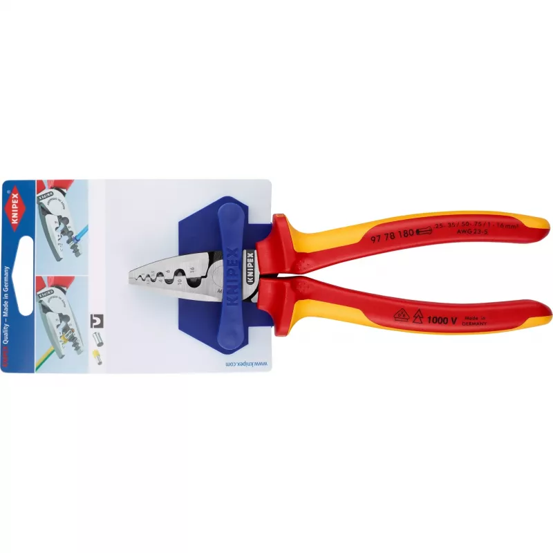 Alicate universal de crimpar Knipex 97 78 180