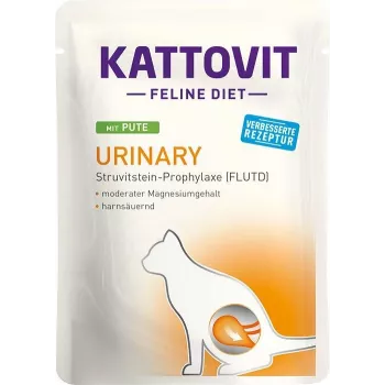 KATTOVIT Feline Diet Urinary pavo - Alimento húmedo para gatos - 85g