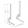 Soporte de sobremesa MACLEAN MC-954 regulable en altura para portátiles y monitores de escritorio portátiles, de pie, soporta hasta 50 kg, VESA hasta 800x500 mm