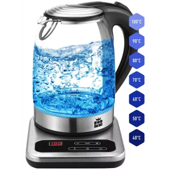 Hervidor eléctrico Forme FKG-1017 1,7 l 2200 W negro