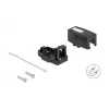 Delock 85840 Carcasa Keystone vacía, 1 puerto, con base magnética, negro