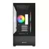 Sharkoon MK6 RGB Micro-ATX caja de PC, negra, cristal templado