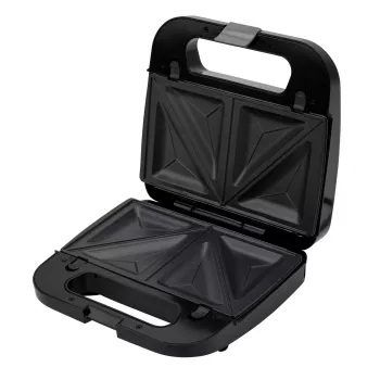 Sandwichera Jata JESW2010 — 750 W, negra, 230 V, placas antiadherentes sin PFOA