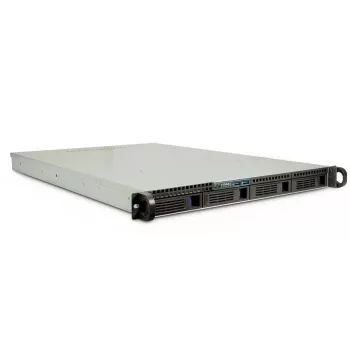 Inter-Tech IPC 1U-1404 Rack Negro, Acero inoxidable