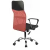Silla de oficina/ordenador Topeshop KRZESŁO NEMO CZERWON con asiento acolchado y respaldo de malla
