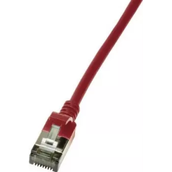 Cable de red LogiLink fino U/FTP CQ9024S RJ-45 Cat6a 0,5 m rojo