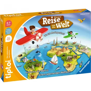 tiptoi Nuestro viaje alrededor del mundo, juego de mesa