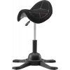 Silla ergonómica de equilibrio up up Toronto tejido negro con pistón de gas más largo