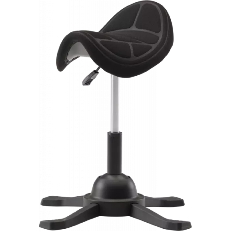 Silla ergonómica de equilibrio up up Toronto tejido negro con pistón de gas más largo