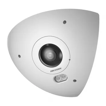 Cámara de vigilancia IP Hikvision DS-2CD6W65G1-IVS 6MP 180° ojo de pez