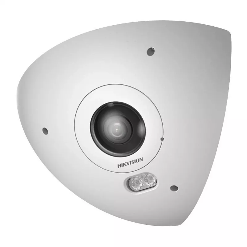 Cámara de vigilancia IP Hikvision DS-2CD6W65G1-IVS 6MP 180° ojo de pez