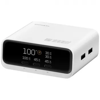 Estación de carga Deck 100W GaN 3xUSB-C +2xUSB