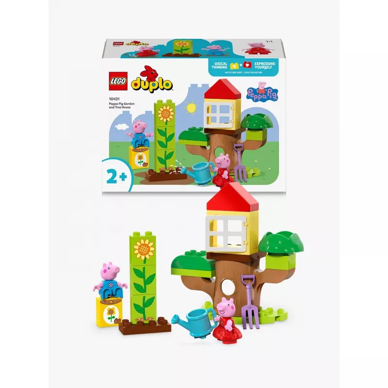Lego 10431 Duplo Peppa Pig Jardín y casa del árbol set de juego
