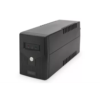 SAI DIGITUS DN-170063-B Line-Interactive 600 VA / 360 W, AVR, LCD, 2 salidas Type-F, batería de 7 Ah
