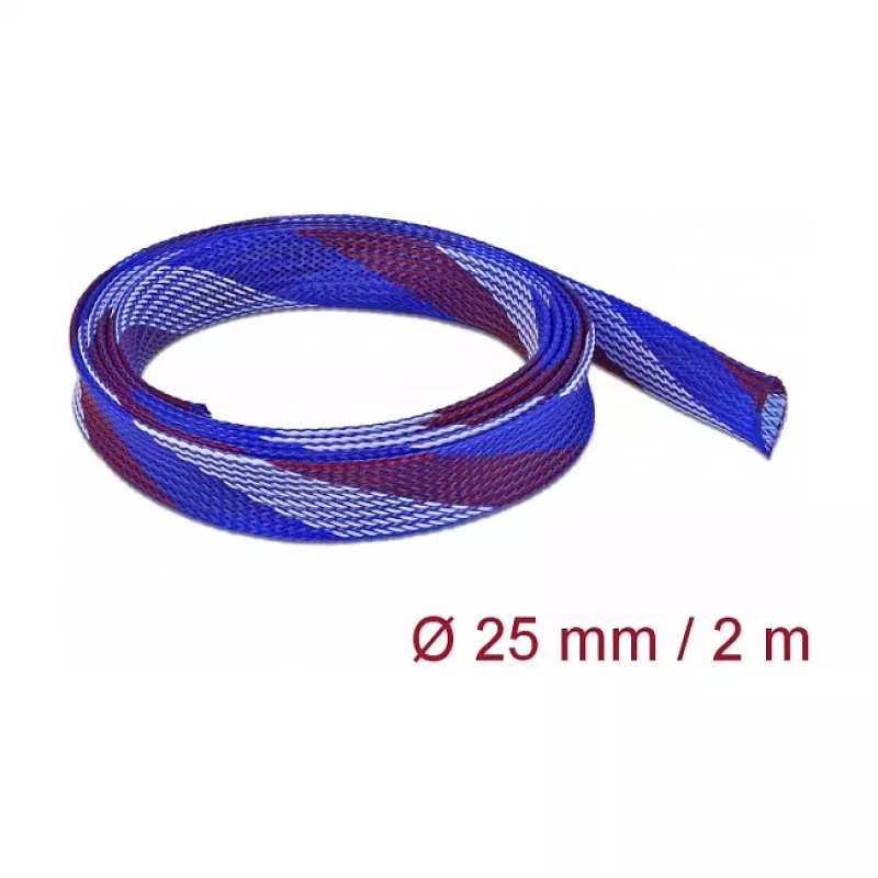 Tubo protector de cables DeLOCK 20751 azul rojo blanco