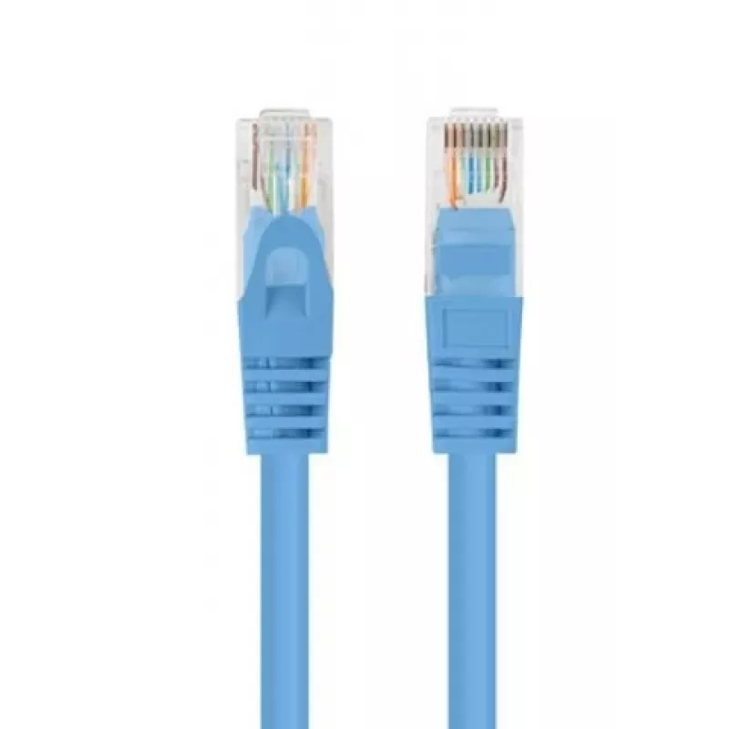 LANBERG PCU5-20CC-0300-B Cable de conexión Cat5e U/UTP, 3 m, azul, pack de 10