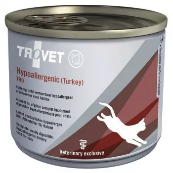 TROVET Hypoallergenic TRD con Pavo - Alimento húmedo para gatos - 200g